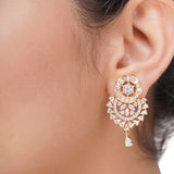 HEERA GOLD PLATED ZIRCON PENDANT SET