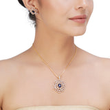 HEERA FLOWER PENDANT SET