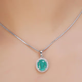HEERA GREEN ZIRCON PENDANT SET