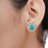 HEERA GREEN ZIRCON PENDANT SET