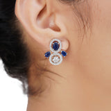 HEERA SILVER PLATED PENDANT SET