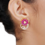 HEERAROUND FLOWER ZIRCON SET