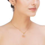 HEERA GOLD PLATED PENDANT SET