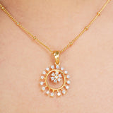 HEERA GOLD PLATED PENDANT SET