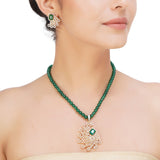 HEERA TIKONA ZIRCON PENDANT SET