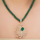 HEERA TIKONA ZIRCON PENDANT SET