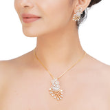 HEERA TIKONA ZIRCON PENDANT SET
