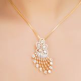 HEERA TIKONA ZIRCON PENDANT SET