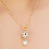 HEERA GOLD PLATED PENDANT SET