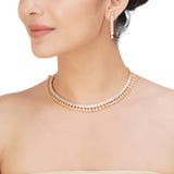 HEERA GOLD PLATED ZIRCON NECKLACE SET