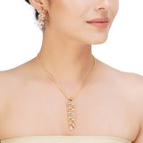 HEERA GOLD PLATED PENDANT SET