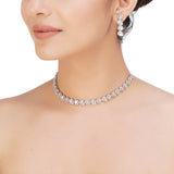 HEERA ZIRCON ROUND NECKLACE SET