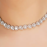 HEERA ZIRCON ROUND NECKLACE SET