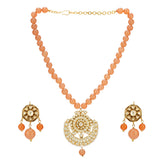 SHAGUN KUNDAN  ROUND PENDANT SET