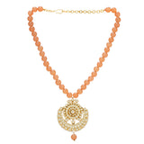 SHAGUN KUNDAN  ROUND PENDANT SET