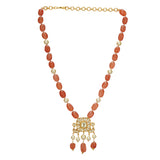 SHAGUN BINA KUNDAN PENDANT SET