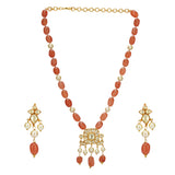 SHAGUN BINA KUNDAN PENDANT SET