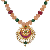SHAGUN KUNDAN CHAND NECKLACE SET