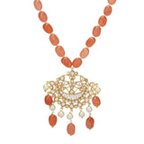 SHAGUN CHAND PENDANT KUNDAN SET