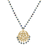 SHAGUN CHAND FLOWER KUNDAN PENDANT SET