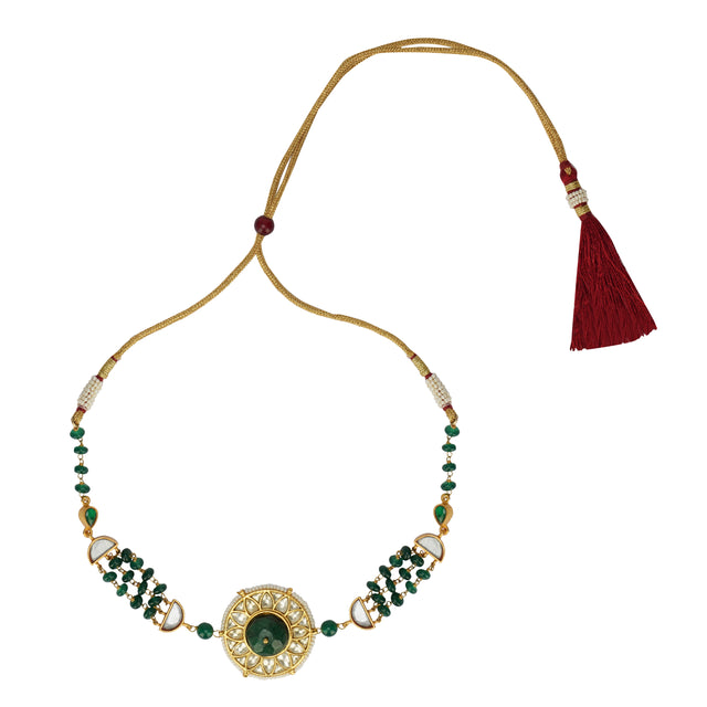 SHAGUN KUNDAN ROUND CHOKER SET