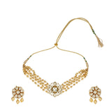 SHAGUN FLOWER KUNDAN CHOKER SET