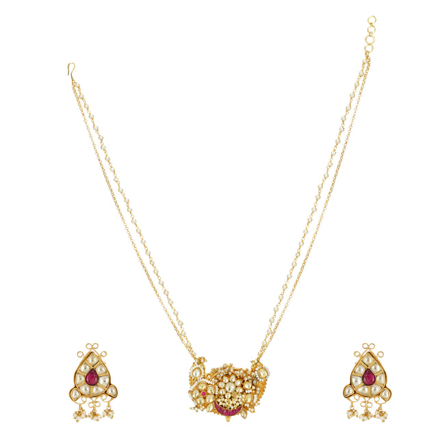 SHAGUN KUNDAN NECKLACE SET