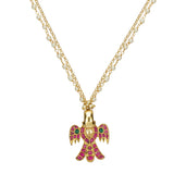 SHAGUN PYRITE KUNDAN PENDENT SET