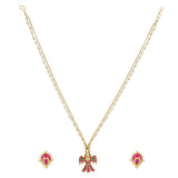 SHAGUN PYRITE KUNDAN PENDENT SET