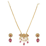 SHAGUN SQUARE KUNDAN NECKLACE SET