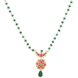 SHAGUN FLOWER CHAND KUNDAN NECKLACE SET