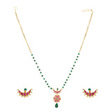 SHAGUN FLOWER CHAND KUNDAN NECKLACE SET