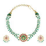 SHAGUN FLOWER KUNDAN CHOKER SET
