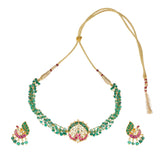 SHAGUN PEACOCK KUNDAN CHOKER SET