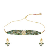SHAGUN PEACOCK CHOKER KUNDAN SET