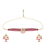 SHAGUN FLOWER KUNDAN CHOKER SET