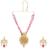 SHAGUN GOD FIGAR KUNDAN PENDANT SET