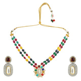 NAVRATNA  MULTI PENDANT SET
