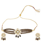 SHAGUN FLOWER KUNDAN CHOKER SET