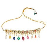 NAVRATNA ROUND CHOKER SET