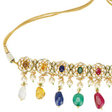 NAVRATNA ROUND CHOKER SET