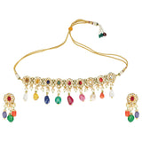 NAVRATNA ROUND CHOKER SET