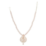 HEERA ZIRCON ROSE PENDANT SET