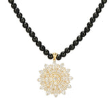 HEERA ZIRCON FLOWER PENDANT SET