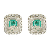 HEERA SQUARE ZIRCON PENDANT SET