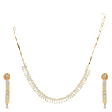 HEERA GOLD PLATED ZIRCON NECKLACE SET