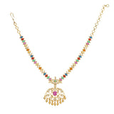 NAVRATNA AVIRA NECKLACE SET