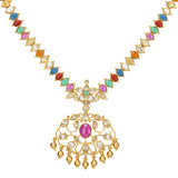 NAVRATNA AVIRA NECKLACE SET