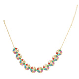 NAVRATNA ROUND NECKLACE SET