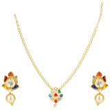 NAVRATNA PAN PENDANT SET
